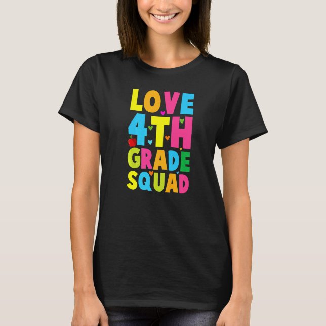 T-shirt Costume de groupe de la Saint-Valentin 4e année Cœ (Devant)