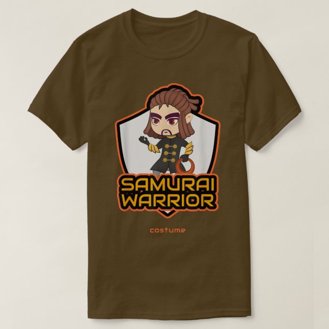 T-shirt Costume de guerrier de Samurai (2) (Design devant)