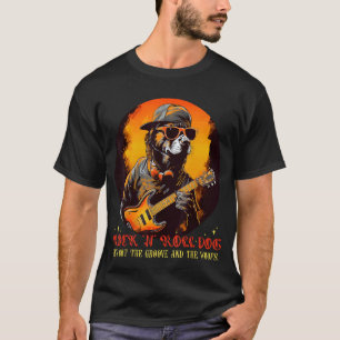 T-shirt Costume de guitare Rock'n Dog pour Rock Music, Boy