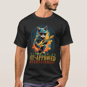 T-shirt Costume de guitariste électrique pour chats solist