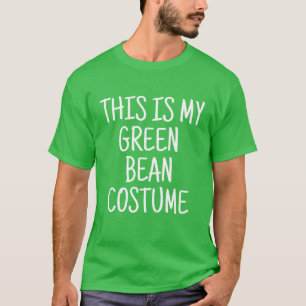 T-shirt Costume de haricot vert Lazy Funny Dernière minut
