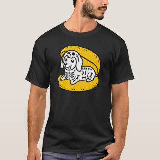 T-shirt Costume de hot dog squelette Halloween drôle pour