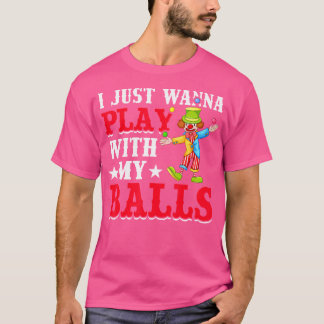 T-shirt Costume de jongleur Drôle de truc de cirque Balles