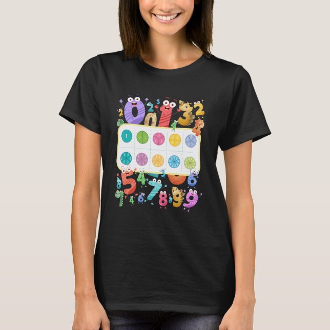 T-shirt Costume de jour des maths Idée pour les enfants et (Devant)