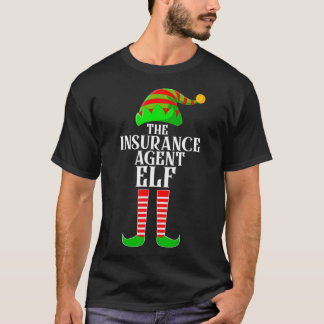 T-shirt Costume de jumelage de la famille Elf de l'agent d