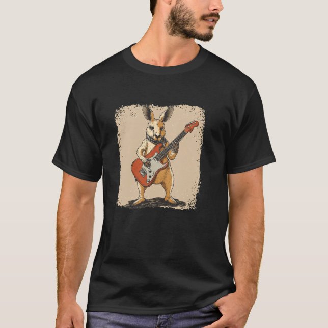 T-shirt Costume de kangourou Rock'n cool (Devant)