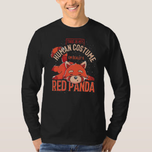 T-shirt Costume de la fête de dormir Zoo animal Red Panda 