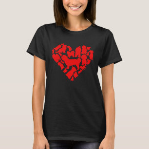 T-shirt Costume de la Saint-Valentin pour chien Garçon Fil