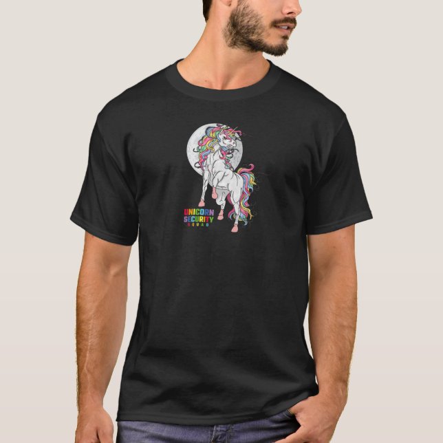 T-shirt Costume de l'équipe de sécurité de la Unicorne | F (Devant)