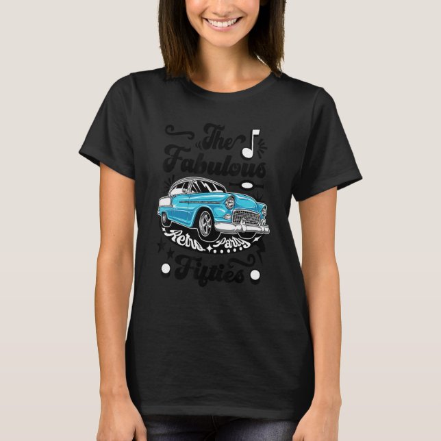 T-shirt Costume de les années 50 Sock Hop Retro Car Grease (Devant)