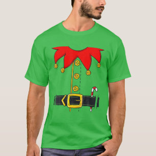 T-shirt Costume de lutin de Noël drôle de vacances de Noël