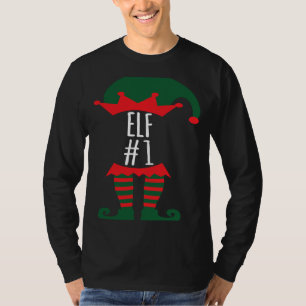 T-shirt Costume de lutin de Noël familial festif amusant n