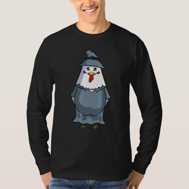 T-shirt Costume De Magicien Chicken Witcher Pour Halloween (Devant)