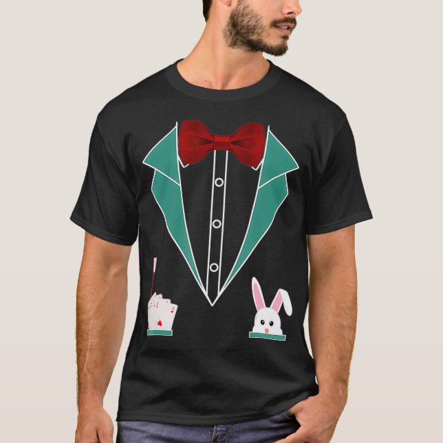 T-shirt Costume de magicien Funny Tuxedo (Devant)