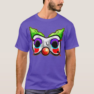 T-shirt Costume de Masque Clown pour Halloween effrayant