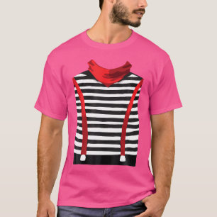 T-shirt Costume de Mime Artiste pour Halloween et Cosplay