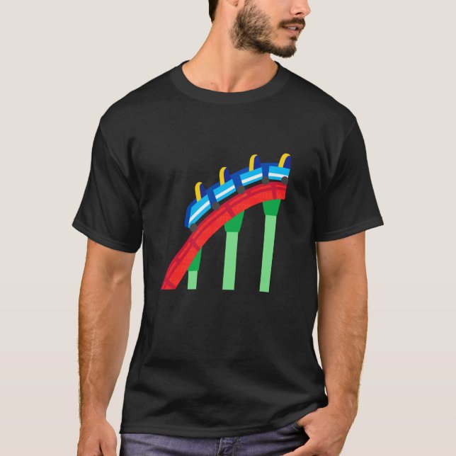 T-shirt Costume de montagnes russes (Devant)