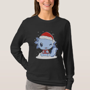 T-shirt Costume de Noël Axolotl Ugly Sweater