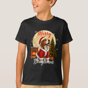 T-shirt Costume de Noël Beagle Costume de Beagle Noël Joye