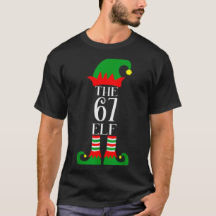 T-shirt Costume de Noël de lutin 67 Pyjama 67 Mème Gen Alp