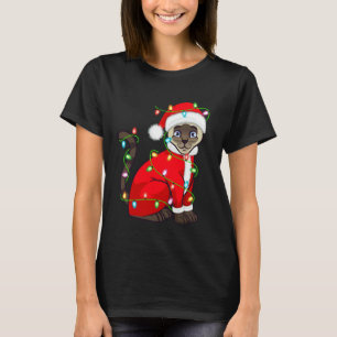 T-shirt Costume de Noël de Père Noël avec Lumières pour Ch
