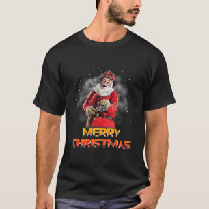 T-shirt Costume de Noël du pompier du Père Noël