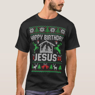 T-shirt Costume de Noël Joyeux anniversaire Jésus Holiday 