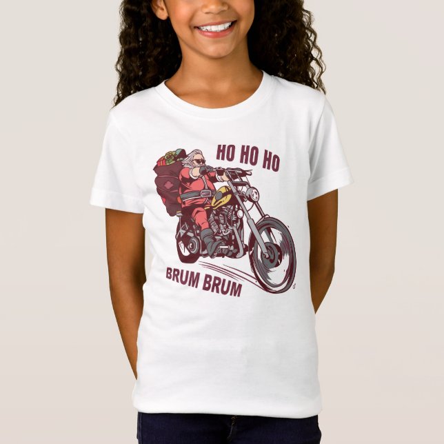 T-Shirt Costume de Noël père Noël Biker pour Invitatiatiat (Devant)