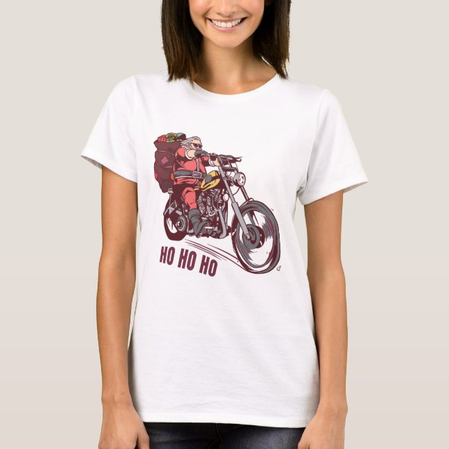 T-shirt Costume de Noël père Noël Biker pour Invitatiatiat (Devant)