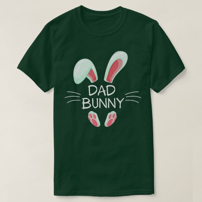 T-shirt Costume de Pâques amusant Matching mignon Papa Bun (Design devant)
