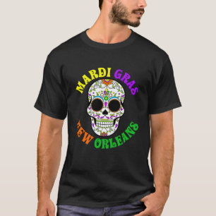 T-shirt Costume de parade Casquette Mardi Gras Skull Jeste