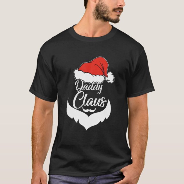 T-shirt Costume de Père Noël pour le pyjama de Noël de pap (Devant)
