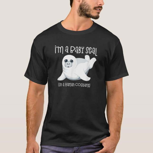T-shirt Costume de phoque de bébé mignonne Sceau graphique (Devant)