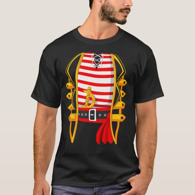 T-shirt costume de pirate (Devant)