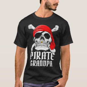 T-shirt Costume de pirate Grand-père Thème de fête Hallowe