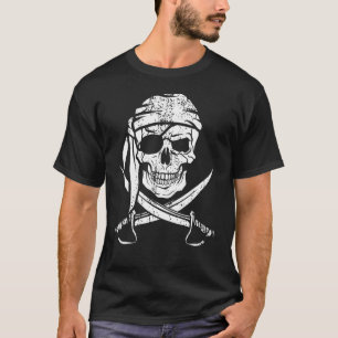 T-shirt Costume de pirate Pirate Drapeau Crâne Capitaine P