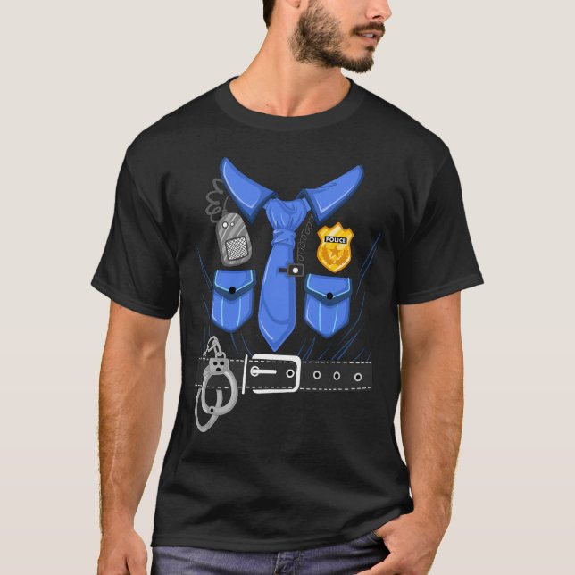 T-shirt costume de police (Devant)
