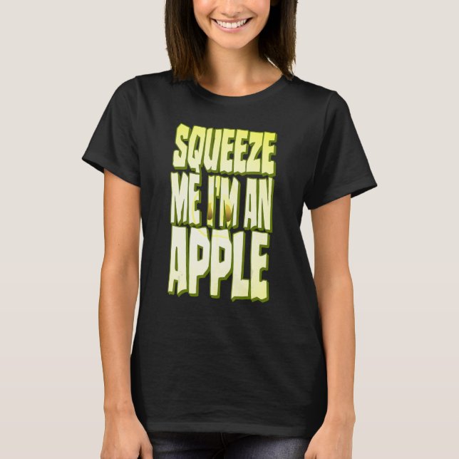 T-shirt Costume de pomme Halloween tranche de fruits frais (Devant)