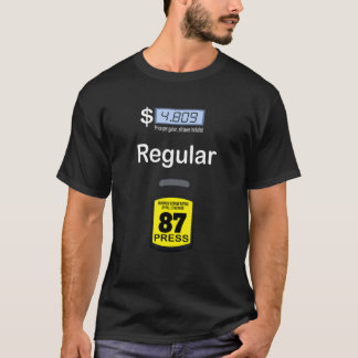 T-shirt Costume de pompe à essence régulier bleu essence o