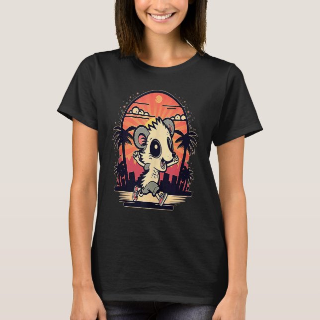 T-shirt Costume de Possum en cours d'exécution Opossum Run (Devant)