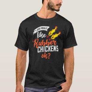 T-shirt Costume de poulet en caoutchouc hurlant