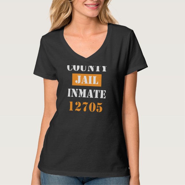 T-shirt Costume de prisonnier de la prison fédérale d'Hall (Devant)