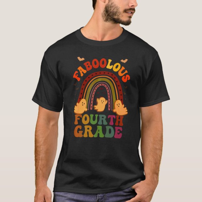 T-shirt Costume de PROFESSEUR DE 4e ANNÉE FABULEUX Groovy  (Devant)