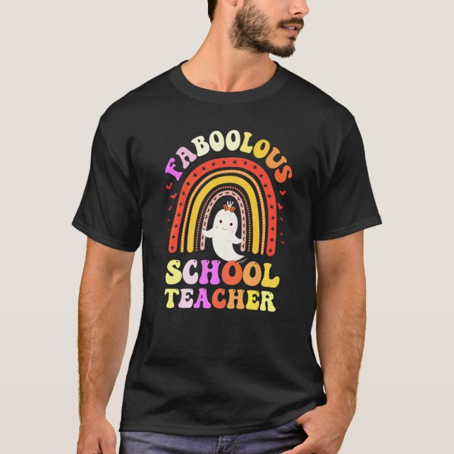 T-shirt Costume de PROFESSEUR Faboolous C'est Mon Effrayan (Devant)