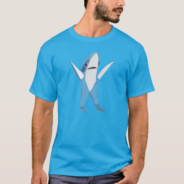 T-shirt Costume de requin mi-temps gauche (Devant)
