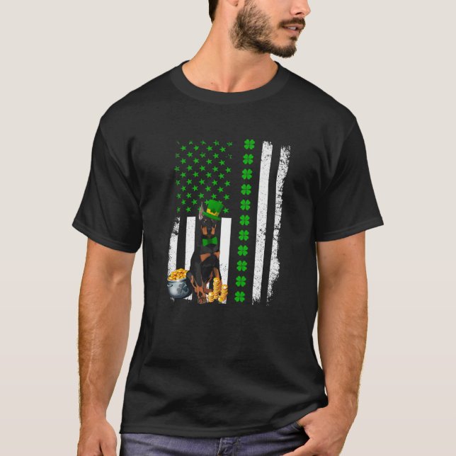 T-shirt Costume de Saint-Patrick pour chiot amateur de chi (Devant)