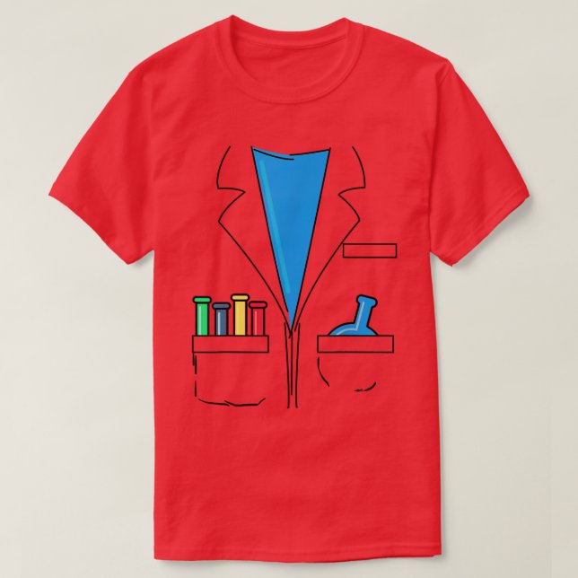 T-shirt Costume de scientifique fou Chimie Nerd Science am (Design devant)