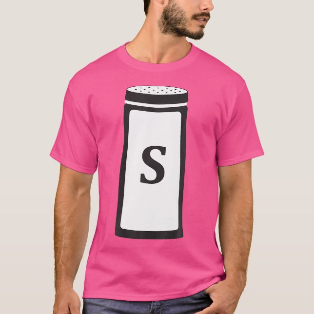 T-shirt Costume de shaker sel Halloween Poivre de sel Matc (Devant)