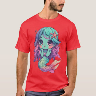 T-shirt Costume de sirène zombie pour Halloween Épouvantab