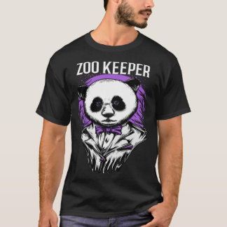 T-shirt Costume de soigneur de pandas Animaux africains Fe